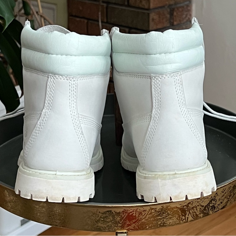 Timberland Women's White Lace Up Boots - Picture 4 of 11